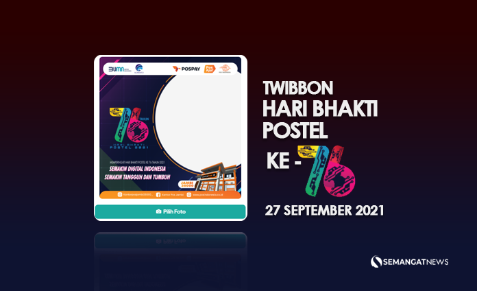 Twibbon Ucapan Selamat Hari Bakti Postel Ke Pada September