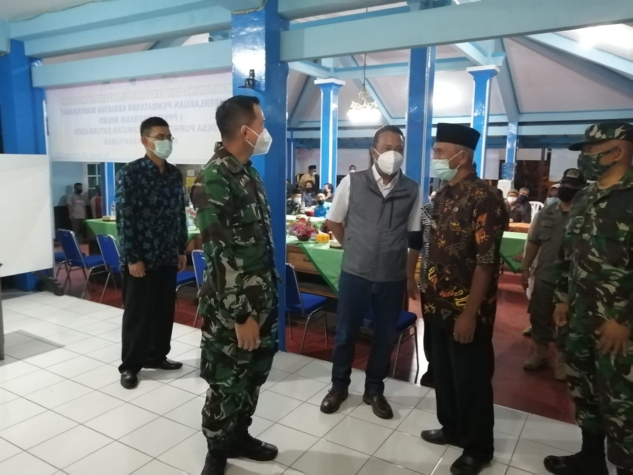 Pembinaan Dan Monitoring Evaluasi PPKM Mikro Oleh Dandim 0701/Banyumas ...