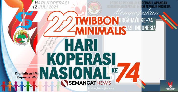 22 Twibbon Pilihan Hari Koperasi Nasional Ke-74: Bingkai Foto Minimalis ...