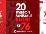 Twibbon Minimalis 17 Agustus HUT-RI ke 76