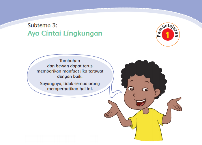 Kunci Jawaban Tema 3 Kelas 4 Halaman 95 97 98 99 100, Subtema 3: Ayo Cintai Lingkungan, Pembelajaran 1