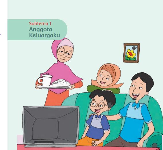 Kunci Jawaban Tema 4 Kelas 1 SD Halaman 3 4 8, Subtema 1 Anggota Keluargaku: Pembelajaran 1