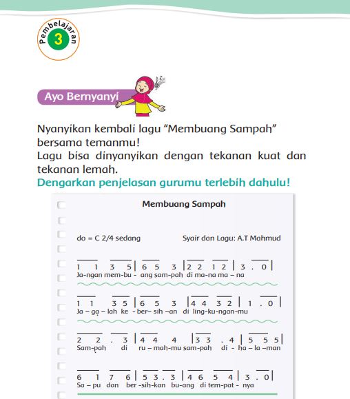 Kunci Jawaban Tema 4 Kelas 2 Halaman 69 70 71 72 73 76 77 78, Subtema 2: Hidup Bersih dan Sehat di Sekolah, Pembelajaran 3