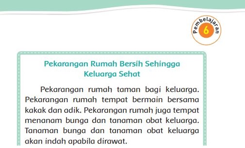 Kunci Jawaban Tema 4 Kelas 2 Halaman 44 45 46 48 49, Subtema 1 Hidup Bersih dan Sehat di Rumah: Pembelajaran 6