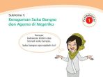 Kunci Jawaban Tema 7 Kelas 4 SD Halaman 2 3 4 5 6 7 8 10, Subtema 1 Keragaman Suku Bangsa dan Agama di Negeriku: Pembelajaran 1