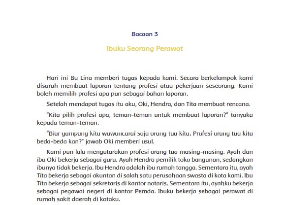 Kunci Jawaban Tema 8 Kelas 5 Halaman 151 52 153, Literasi: Bacaan 3