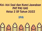 Kisi-kisi Soal dan Kunci Jawaban PAT PAS UAS IPA Kelas 2 SD Tahun 2022