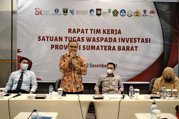 Rapat Satgas Waspada Investasi Provinsi Sumatera Barat