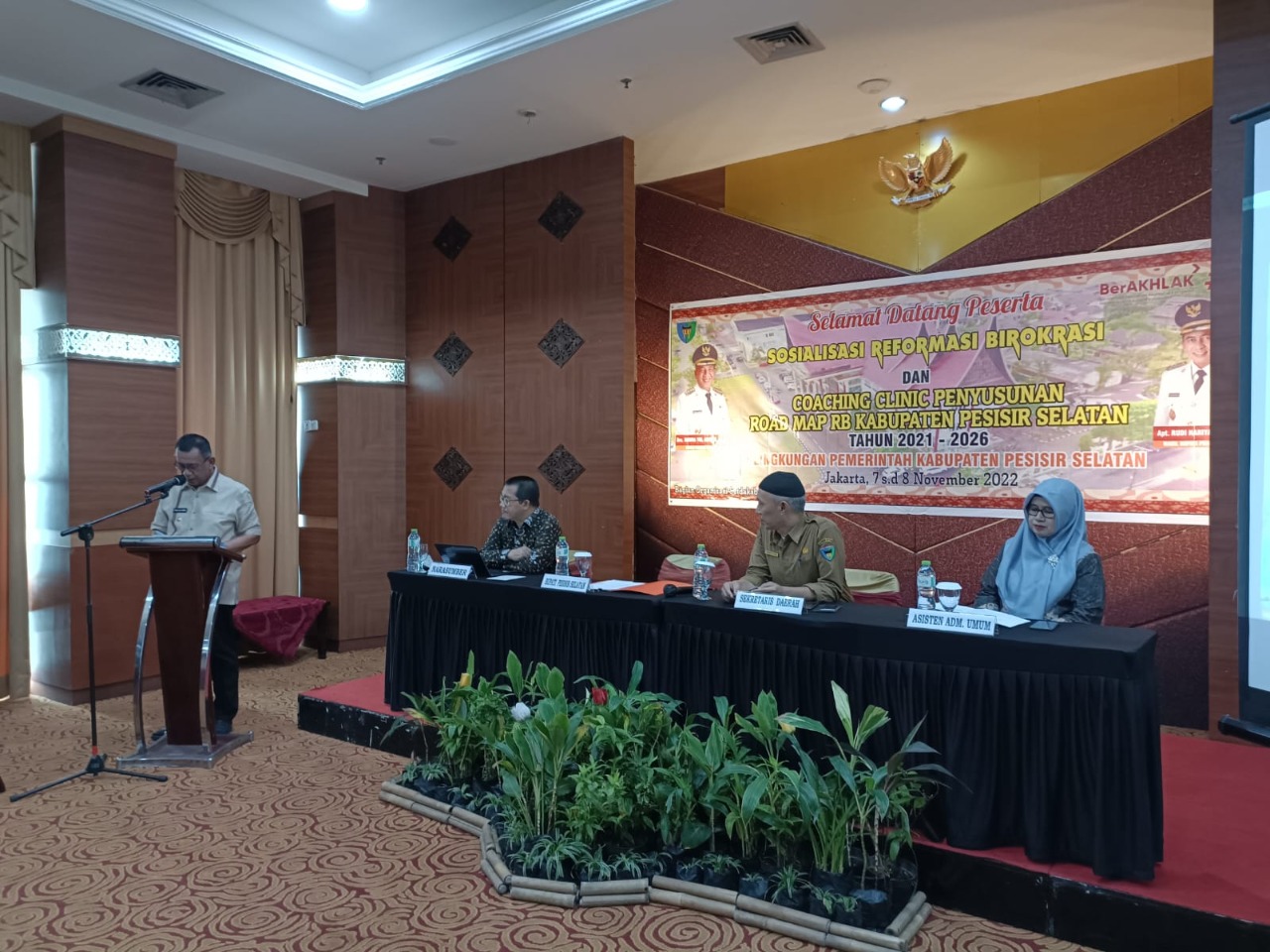 Sosialisasi Reformasi Birokrasi dan Coaching Clinic Penyusunan Roadmap Pessel 2021-2026