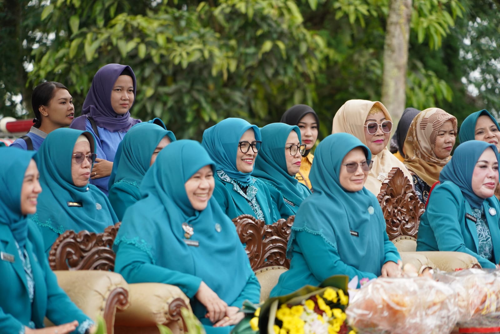 Kader PKK Solok Selatan mengikuti Jambore Kader PKK Berprestasi ke-XX Tingkat Provinsi Sumatera Barat (Sumbar) Tahun 2023