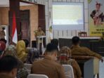 Bupati H. Khairunas Sosialisasi Peraturan Bupati Tentang Kepegawaian di Aula Sarantau Sasurambi Kantor Bupati Solok Selatan