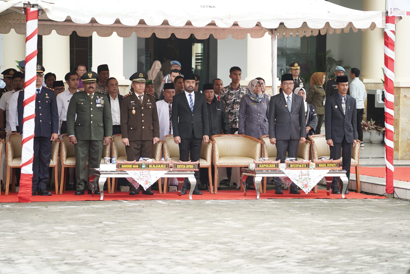 Forkopimda hadiri Upacara Peringatan HUT Bhayangkara ke-77 di Solok Selatan