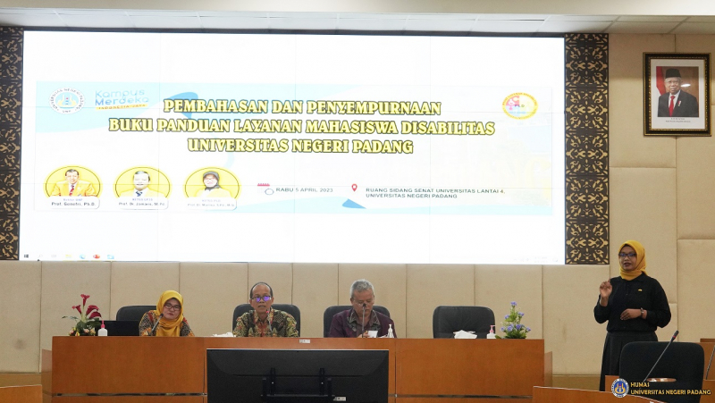 Universitas Negeri Padang Siapkan Standar Pelayanan Kepada Mahasiswa Disabilitas