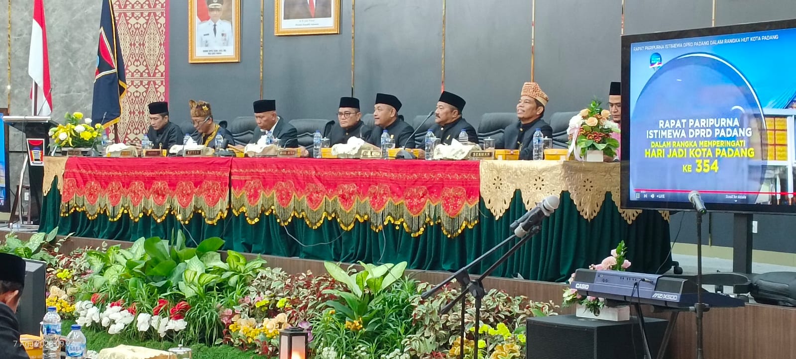 DPRD Kota Padang Gelar Paripurna Hari Ulang Tahun Kota Padang ke-354