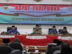 DPRD Tanah Datar Gelar Paripurna Pengambilan Keputusan Terhadap Ranperda Tentang Pajak Daerah dan Retribusi Daerah