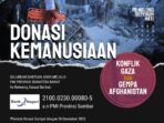 PMI Sumbar Membuka Donasi Kemanusiaan untuk Korban Konflik Gaza dan Gempa Afghanistan