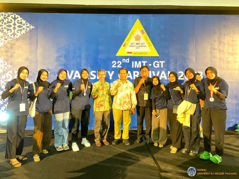 Kontingen UNP raih 2 Emas, 2 perak dan 2 Perunggu pada Iven 22nd IMT-GT Varsity Carnival