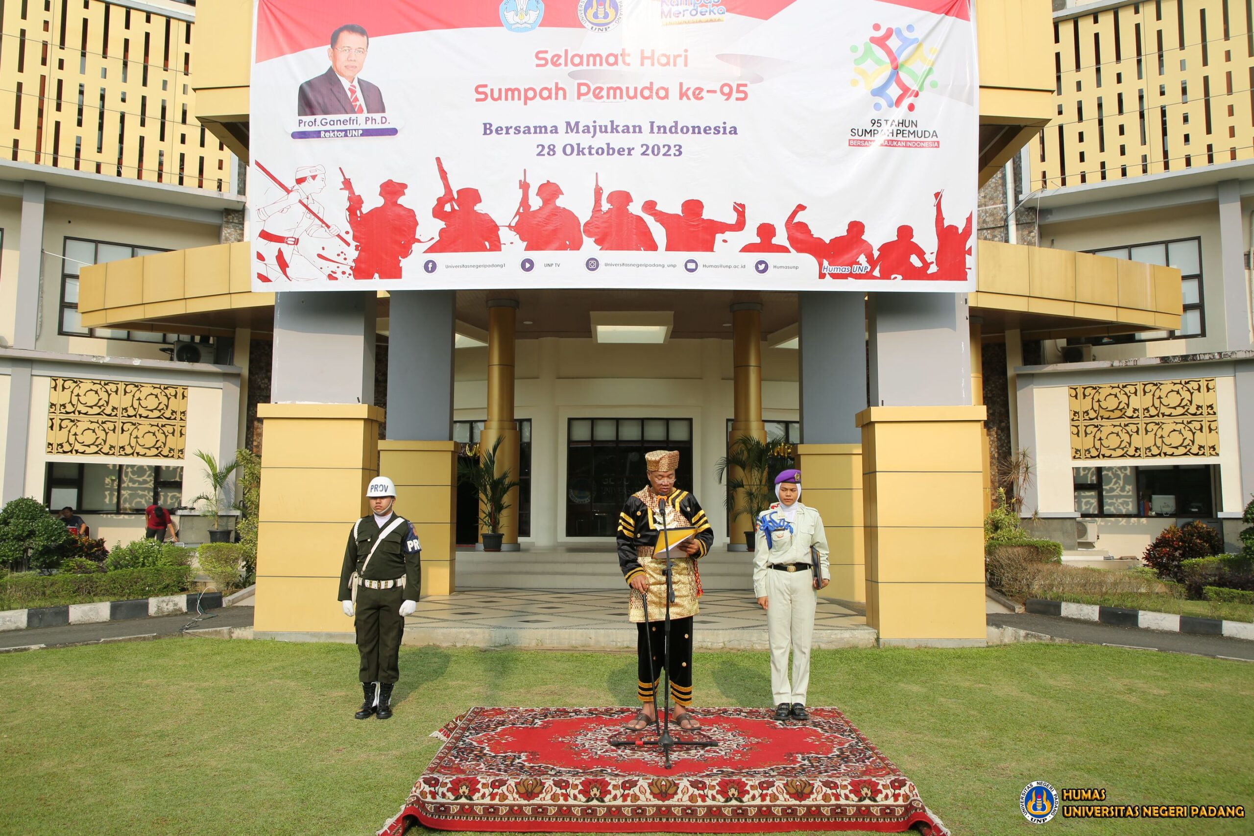 Universitas Negeri Padang Gelar Upacara Peringatan Hari Sumpah Pemuda ke-95