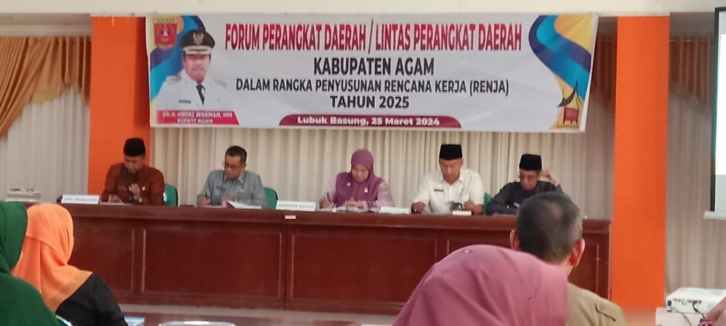 Kabupaten Agam Gelar Forum OPD untuk Penyusunan Rencana Kerja 2025