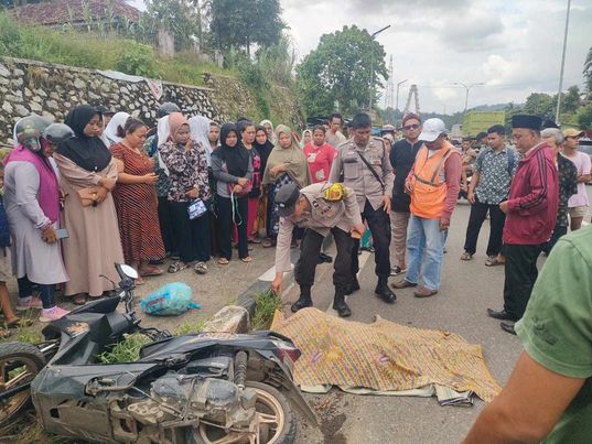 Kecelakaan Lalu Lintas di Dharmasraya, Ibu Muda Meninggal Dunia