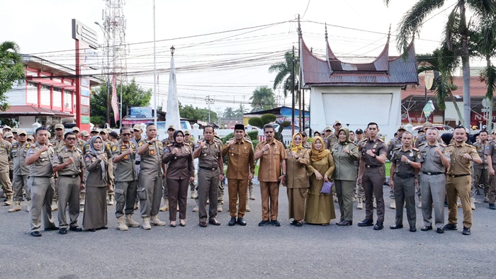 Wakil Walikota Solok Ramadhani Kirana Putra Pimpin Apel Siaga Pemilu 2024