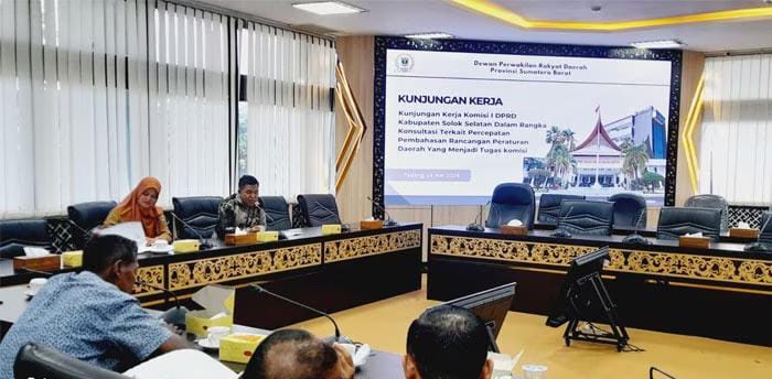 Komisi I DPRD Solok Selatan Kunjungan Kerja ke DPRD Sumbar, Ini Tujuannya