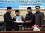 Pj Wako Padang Panjang Sonny Budaya Putra Sampaikan Nota Penjelasan Wali Kota Atas LKPj 2023