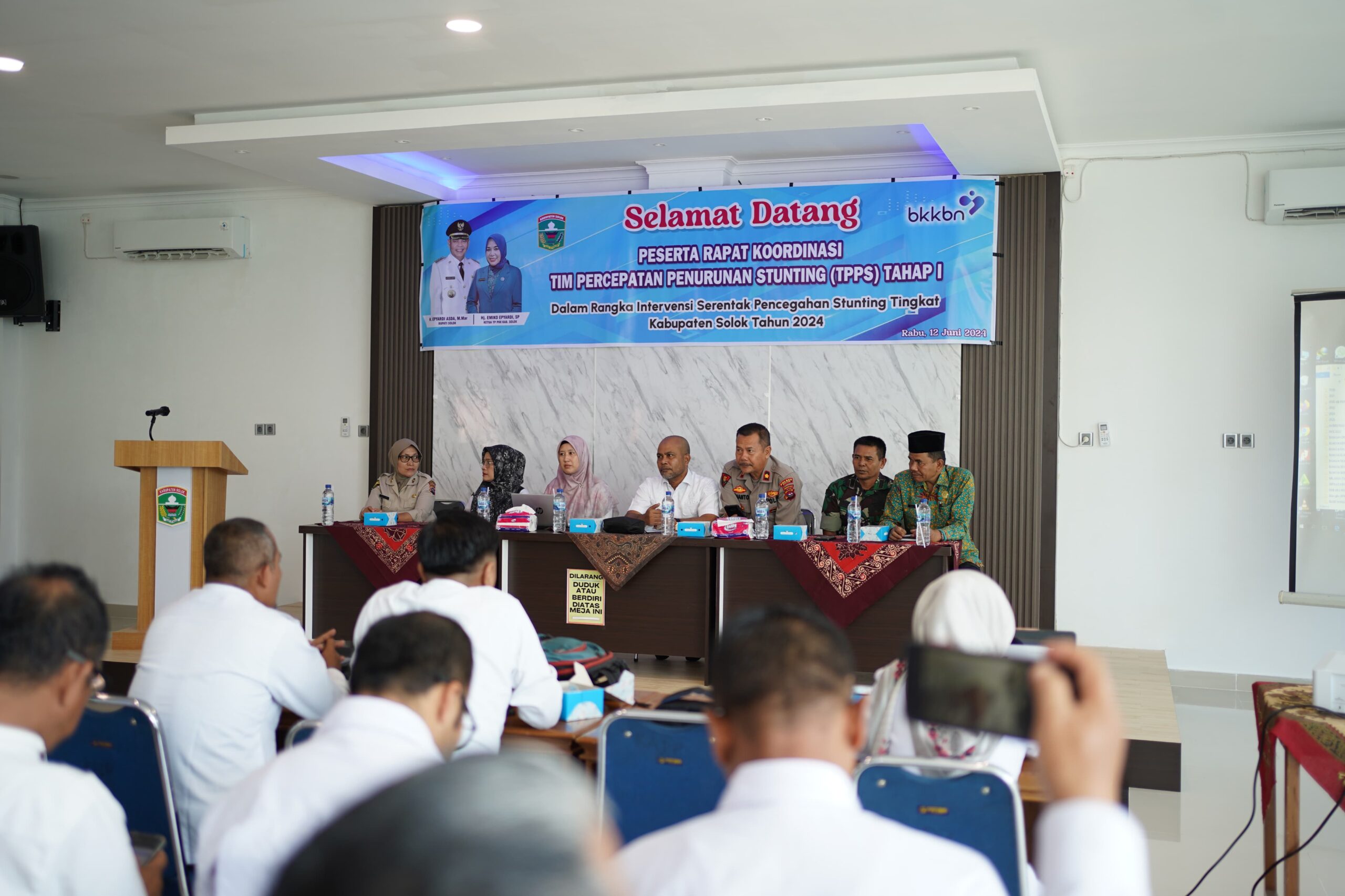 Rapat Koordinasi TPPS Tahap I Mencegah Stunting Tingkat Kabupaten Solok Tahun 2024