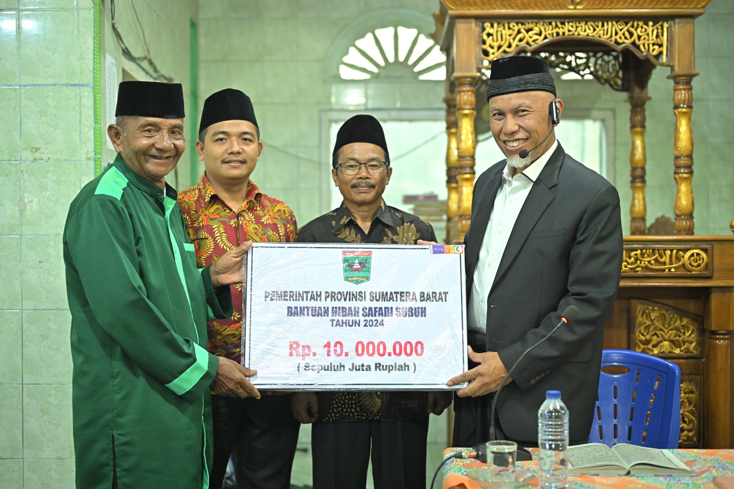 Beri Tausiyah Subuh di Masjid Baiturrahmah Agam, Mahyeldi Ansharullah Ingatkan Orang Tua Jangan Tinggalkan Generasi Lemah