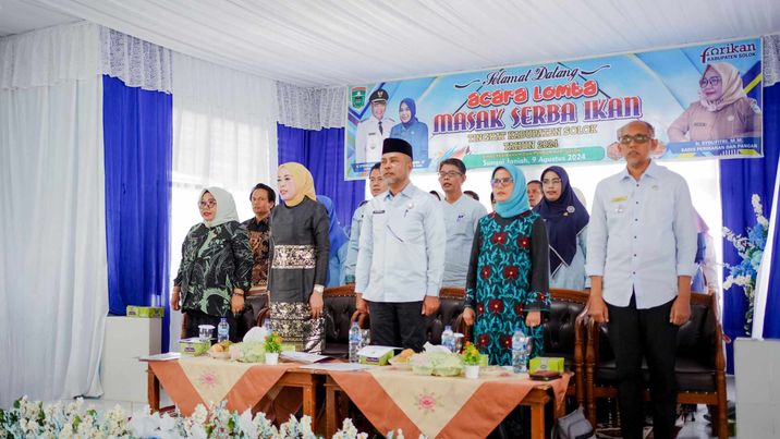 Lomba Masak Serba Ikan Tingkat Kabupaten Solok Tahun 2024 di Balai Benih Ikan Sungai Janiah