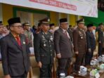 Upacara Penurunan Bendera 17-an Solok Selatan Dipimpin Dandim 0309 Solok Letkol Kav. Sapta Raharja