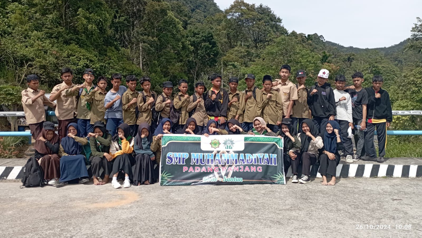 Anggota Pandu Qabilah HW Abizar Lubis SMP Muhammadiyah Dilantik