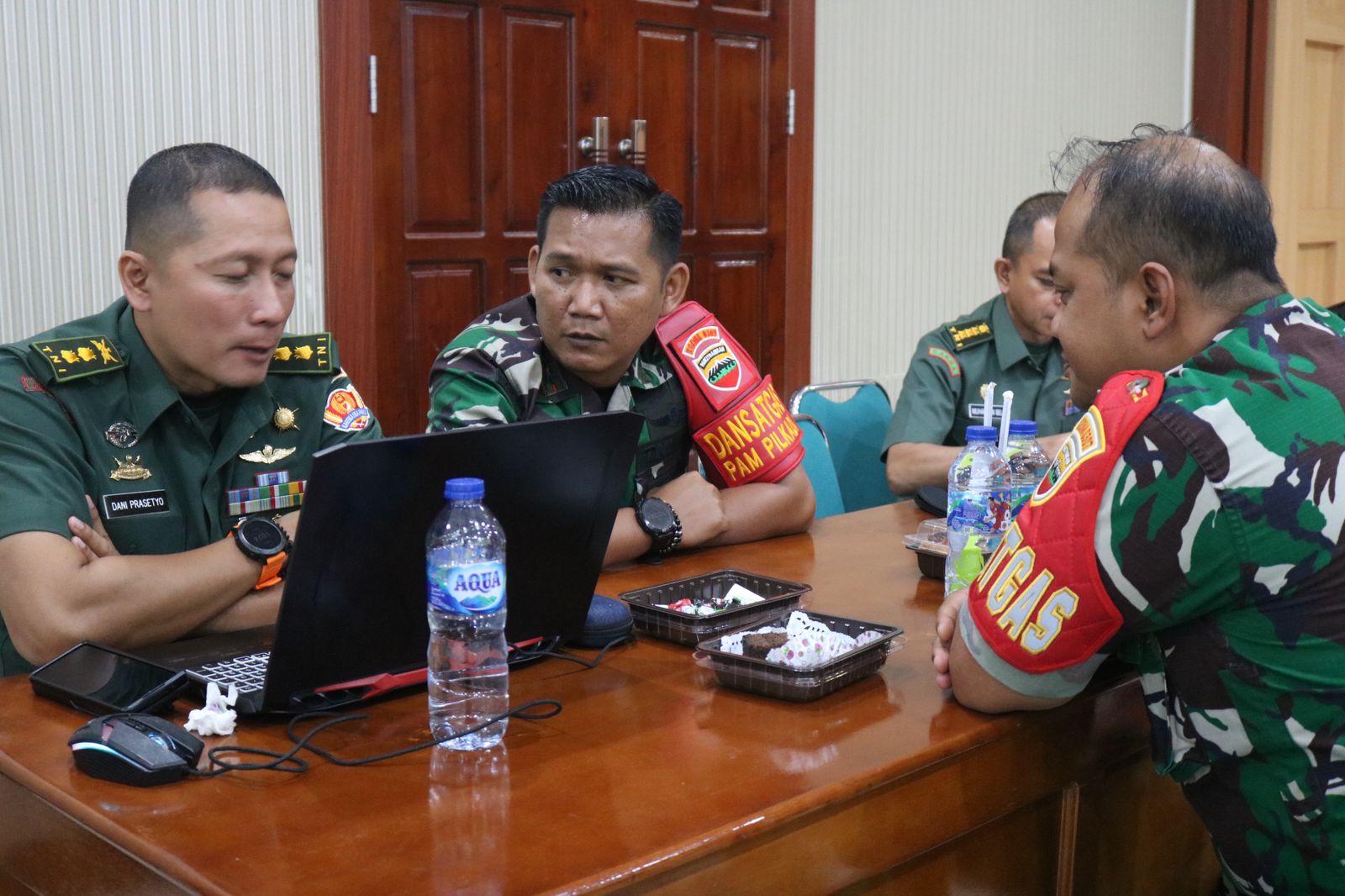 Dandim 0309/Solok Sambut Kunjungan Kerja Dalprog Itjenad Mabesad