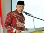 Mahyeldi Ansharullah Rapat Virtual Evaluasi Pilkada Serentak 2024 Bersama Mendagri