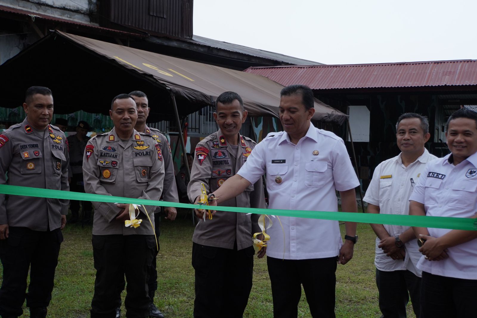 Pj Wako Padang Panjang Sonny Budaya Putra Resmikan Lapangan Tenis Gumarang Brimob